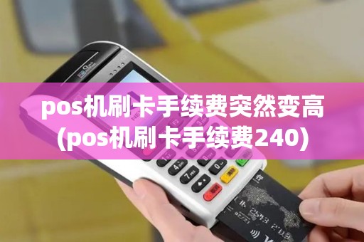 pos机刷卡手续费突然变高(pos机刷卡手续费240)