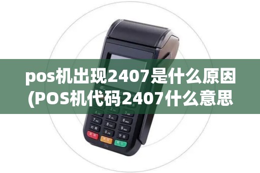 pos机出现2407是什么原因(POS机代码2407什么意思)