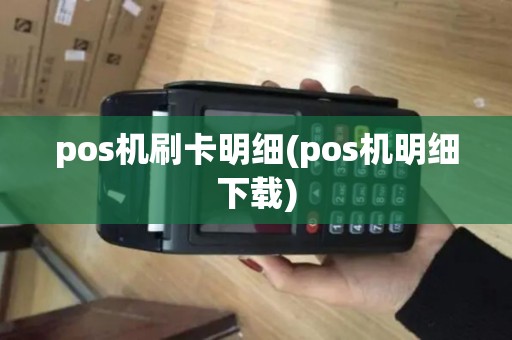 pos机刷卡明细(pos机明细下载)