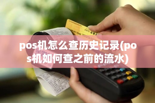 pos机怎么查历史记录(pos机如何查之前的流水)