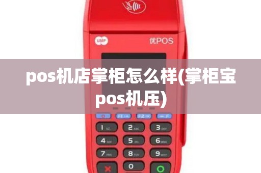 pos机店掌柜怎么样(掌柜宝pos机压)