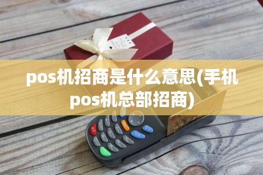 pos机招商是什么意思(手机pos机总部招商)