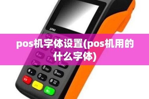 pos机字体设置(pos机用的什么字体)