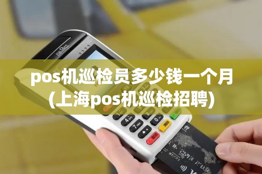 pos机巡检员多少钱一个月(上海pos机巡检招聘)