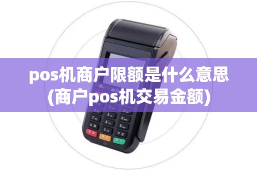 pos机商户限额是什么意思(商户pos机交易金额)