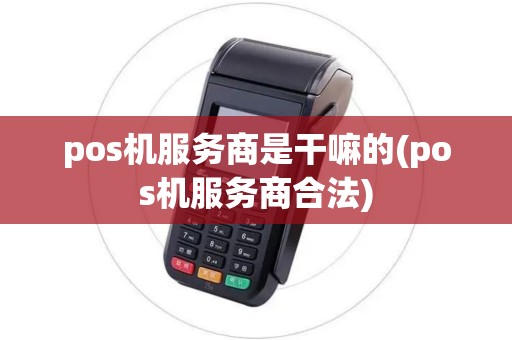 pos机服务商是干嘛的(pos机服务商合法)