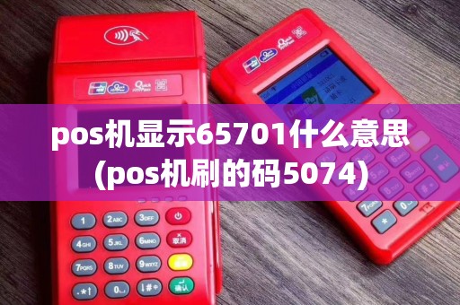 pos机显示65701什么意思(pos机刷的码5074)