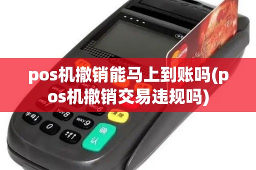 pos机撤销能马上到账吗(pos机撤销交易违规吗)