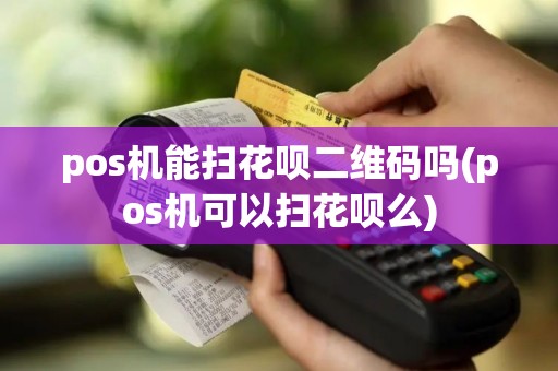 pos机能扫花呗二维码吗(pos机可以扫花呗么)
