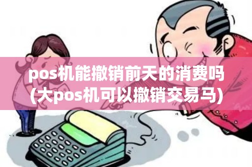 pos机能撤销前天的消费吗(大pos机可以撤销交易马)
