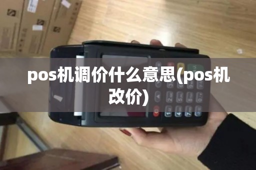 pos机调价什么意思(pos机改价)