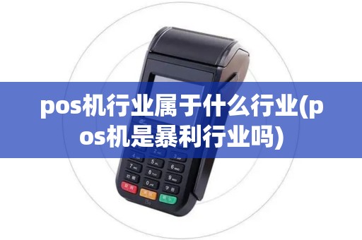 pos机行业属于什么行业(pos机是暴利行业吗)