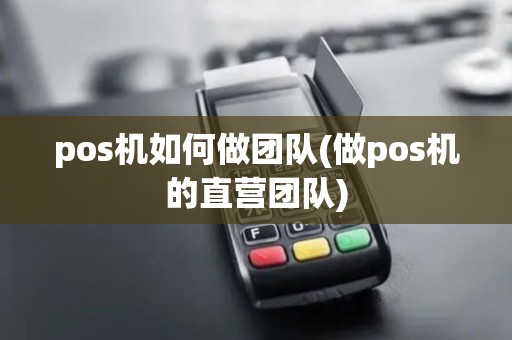 pos机如何做团队(做pos机的直营团队)