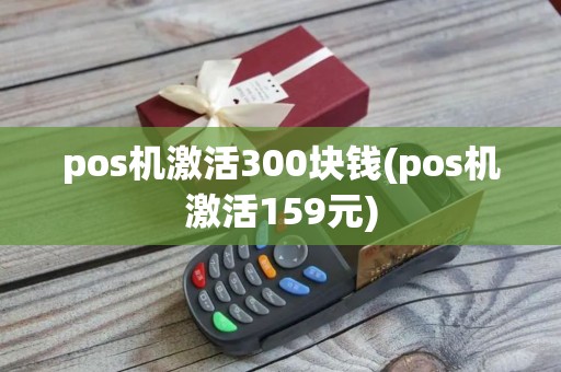 pos机激活300块钱(pos机激活159元)