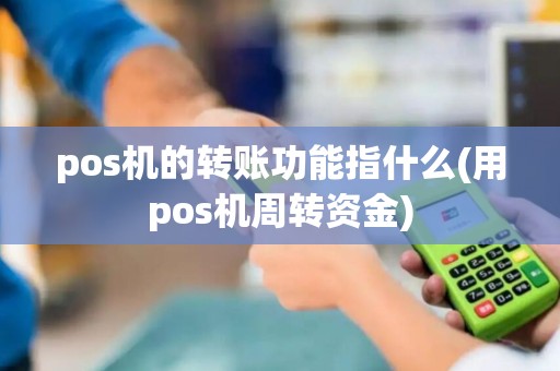 pos机的转账功能指什么(用pos机周转资金)