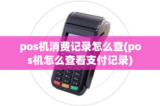 pos机消费记录怎么查(pos机怎么查看支付记录)