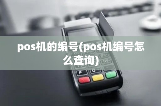 pos机的编号(pos机编号怎么查询)