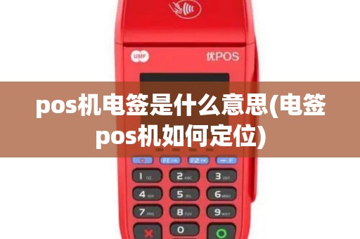 pos机电签是什么意思(电签pos机如何定位)