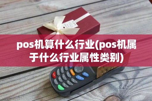 pos机算什么行业(pos机属于什么行业属性类别)