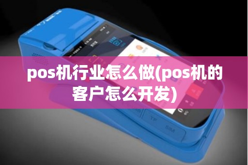 pos机行业怎么做(pos机的客户怎么开发)