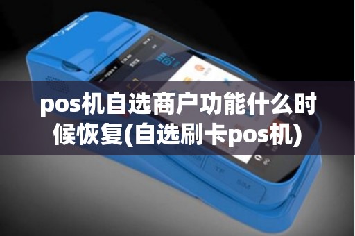 pos机自选商户功能什么时候恢复(自选刷卡pos机)