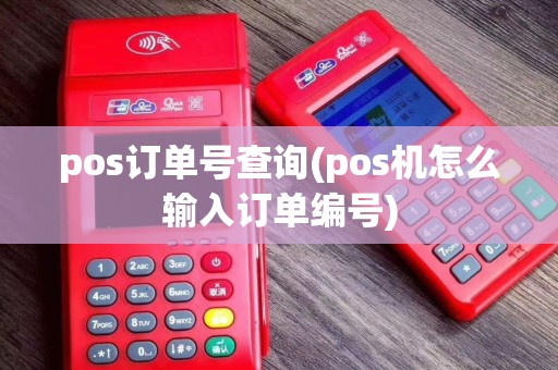 pos订单号查询(pos机怎么输入订单编号)