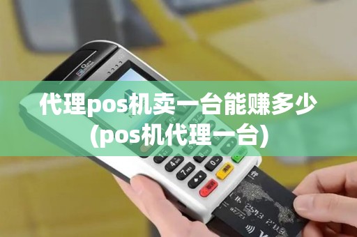 代理pos机卖一台能赚多少(pos机代理一台)