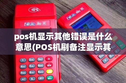 pos机显示其他错误是什么意思(POS机刷备注显示其他)