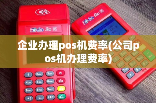 企业办理pos机费率(公司pos机办理费率)