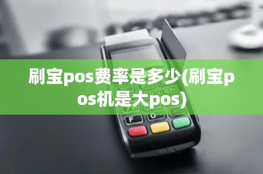 刷宝pos费率是多少(刷宝pos机是大pos)