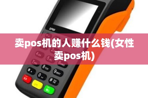 卖pos机的人赚什么钱(女性卖pos机)
