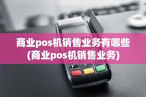 商业pos机销售业务有哪些(商业pos机销售业务)