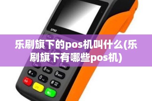 乐刷旗下的pos机叫什么(乐刷旗下有哪些pos机)