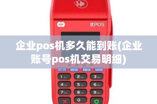 企业pos机多久能到账(企业账号pos机交易明细)