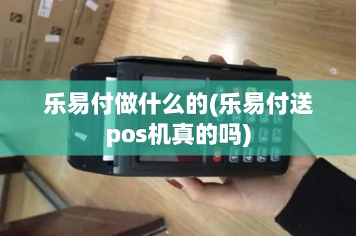 乐易付做什么的(乐易付送pos机真的吗)