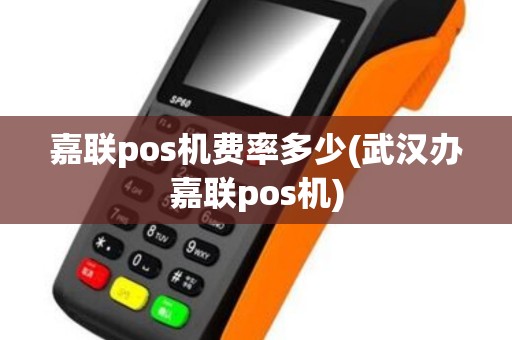 嘉联pos机费率多少(武汉办嘉联pos机)