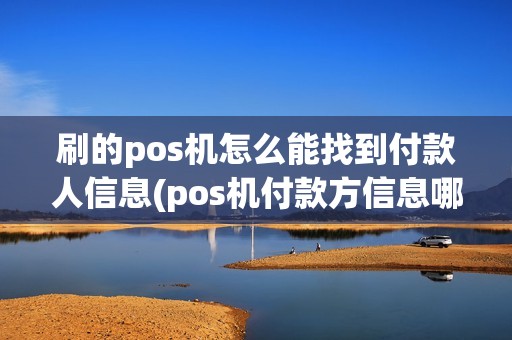 刷的pos机怎么能找到付款人信息(pos机付款方信息哪里查)