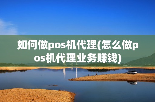 如何做pos机代理(怎么做pos机代理业务赚钱)