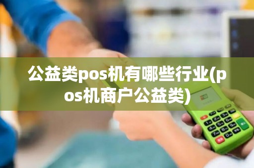公益类pos机有哪些行业(pos机商户公益类)