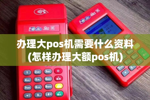 办理大pos机需要什么资料(怎样办理大额pos机)