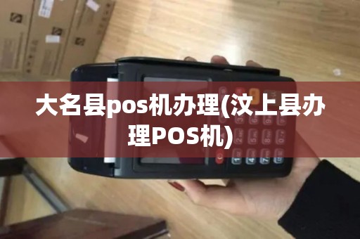 大名县pos机办理(汶上县办理POS机)
