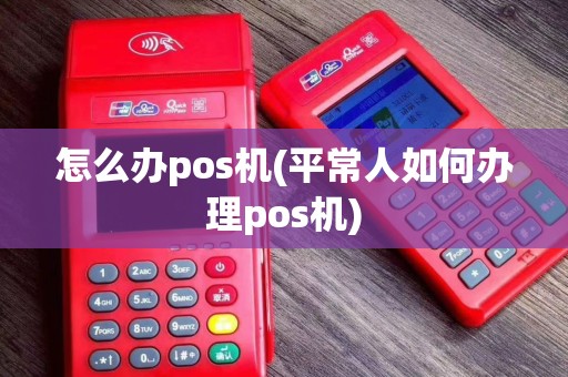 怎么办pos机(平常人如何办理pos机)