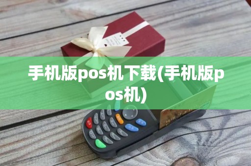 手机版pos机下载(手机版pos机)