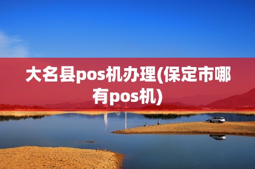 大名县pos机办理(保定市哪有pos机)
