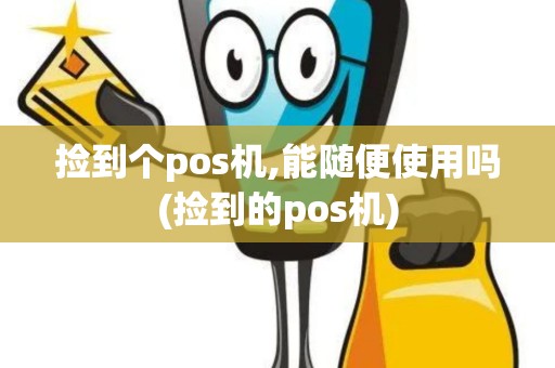 捡到个pos机,能随便使用吗(捡到的pos机)