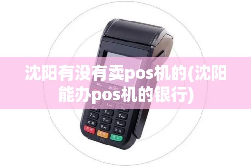 沈阳有没有卖pos机的(沈阳能办pos机的银行)