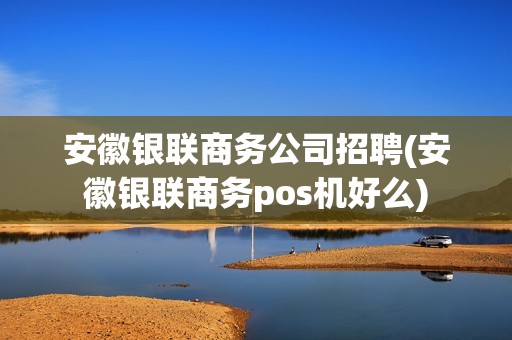 安徽银联商务公司招聘(安徽银联商务pos机好么)