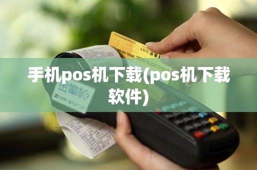 手机pos机下载(pos机下载软件)