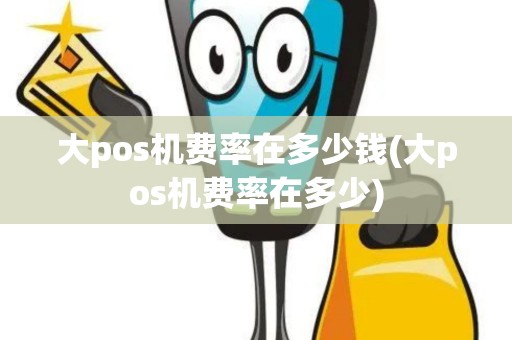 大pos机费率在多少钱(大pos机费率在多少)
