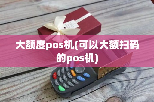 大额度pos机(可以大额扫码的pos机)